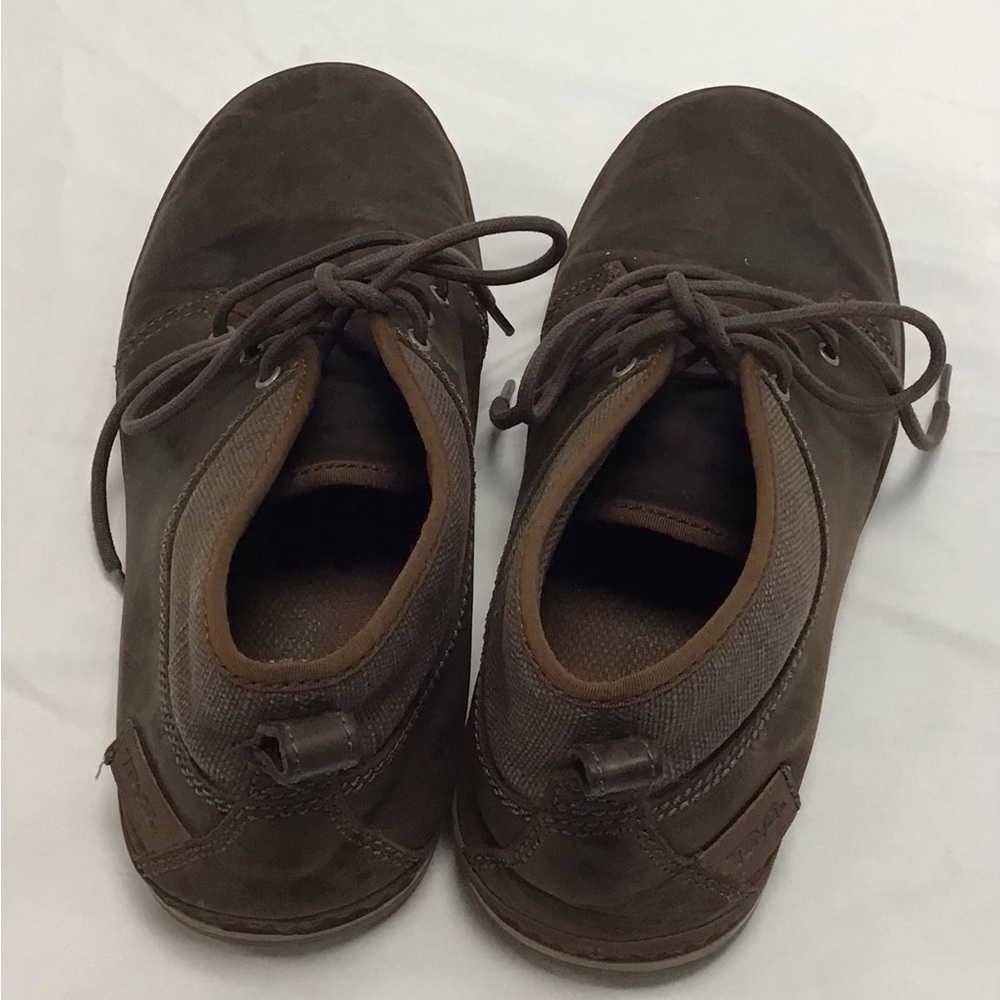 Teva Men's Brown Leather Slip-On Shoes - Picture 3 of 6